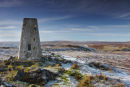 09-8726 Trig Point on the Summit of Cronkley Fell Upper Teesdale in Winter